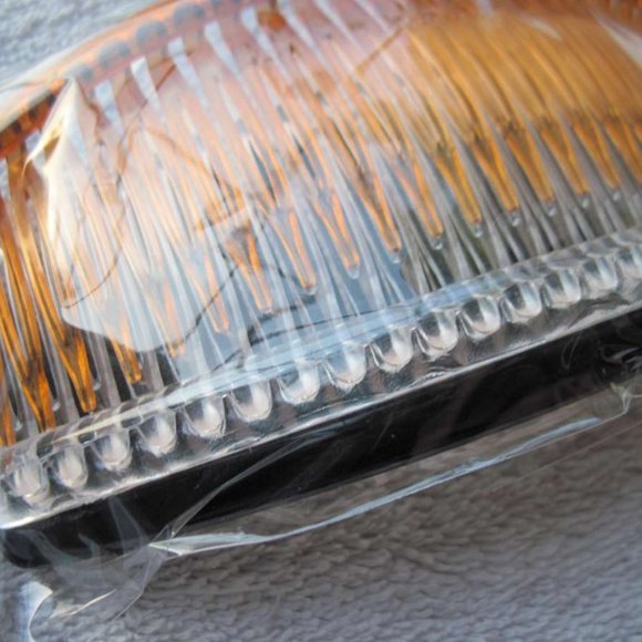 3 Plastic Classic Large 5" Inch Side Hair Comb Fashion Clear Black Brown Allergy - Picture 3 of 4